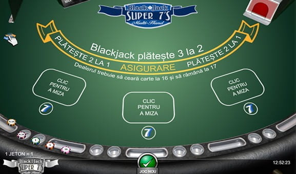 Blackjack Super 7'S la Winmasters România