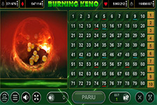 Efbet casino joc Burning Keno