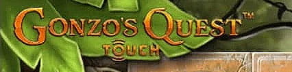 Sigla slotului Gonzo's Quest, așa cum se vede pe mobil.