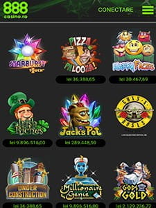 Selecție de jocuri 888 cazino mobil