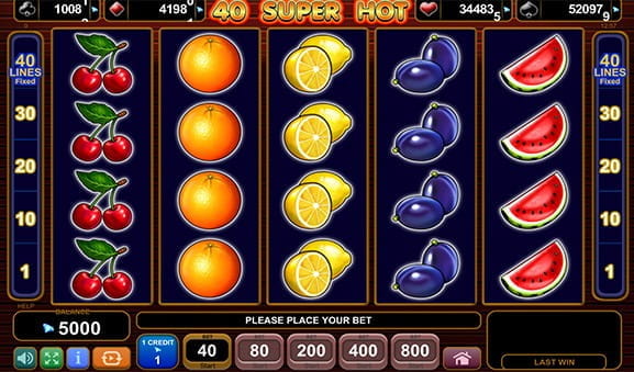 Jucați la slotul 40 Super Hot, la NetBet Casino.