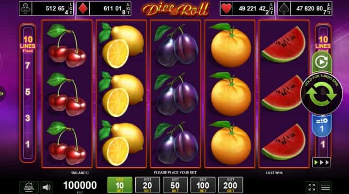 Dice and Roll slot