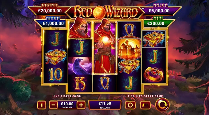 Fire Blaze Red Wizard Vegas Slot