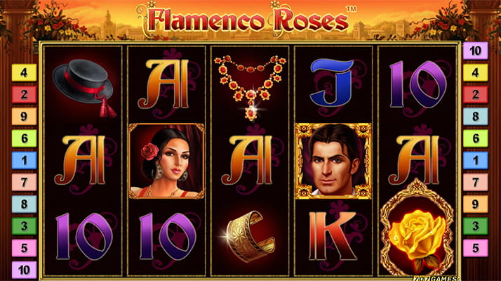 Flamenco Roses slot cu trandafiri