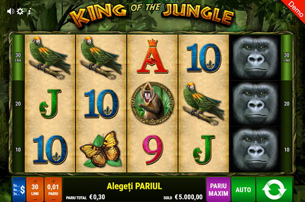 King of the Jungle joc de păcănele online