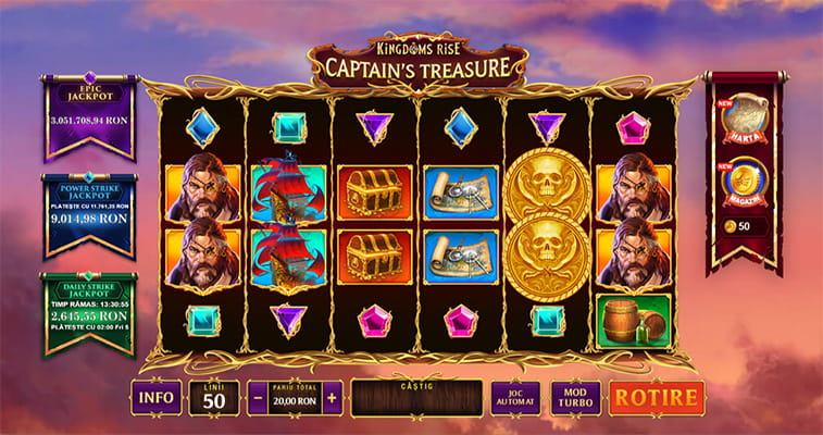 Kingdoms Rise Captain’s Treasure slot online