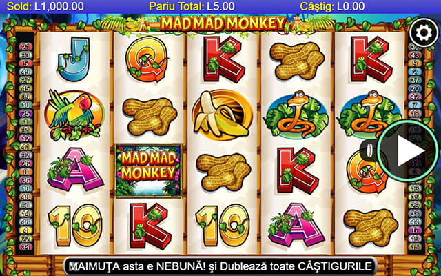 Mad, Mad Monkey joc de păcănele online