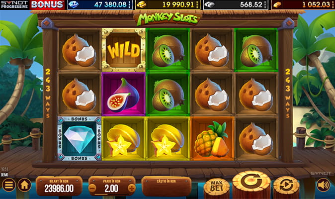 Monkey Slots joc de păcănele online