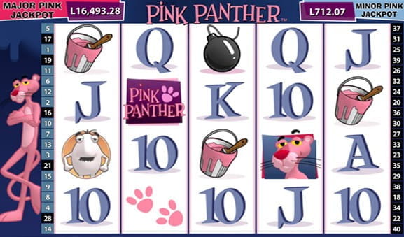 Slotul Pink Panther este accesibil în cadrul cazinoului Fortuna