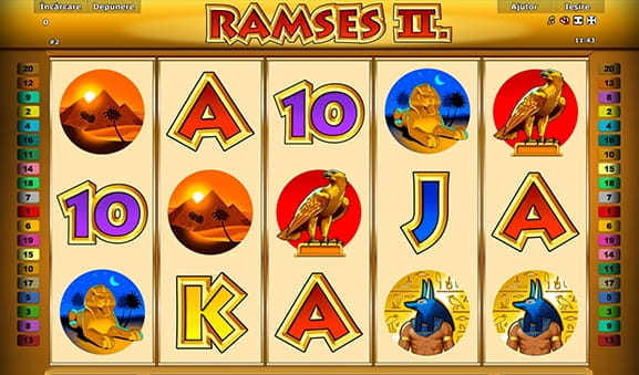 Slot online Ramses II la Admiral Casino