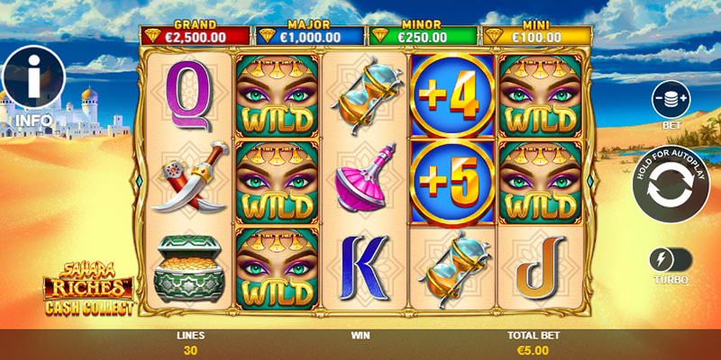 Sahara Riches Cash Collect Vegas Slot