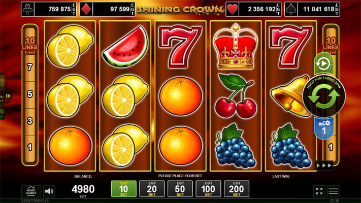 Shining Crown – Amusnet slot gratis