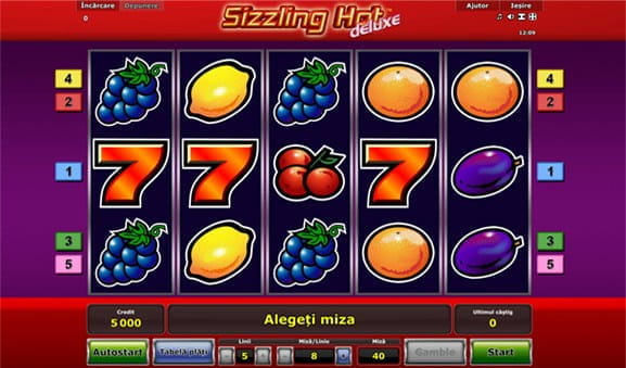 Slot Sizzling Hot Deluxe la Admiral Casino