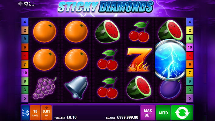 Sticky Diamonds joc cu câștiguri reale