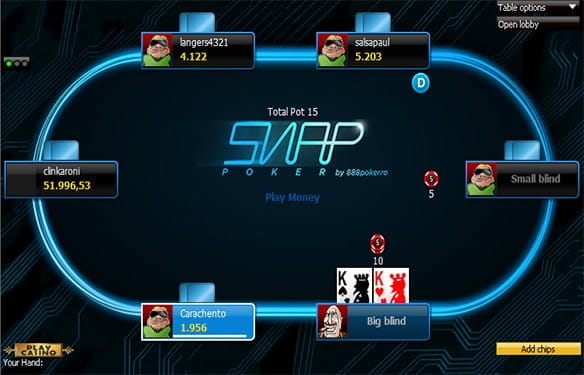 Masa de online poker –Snap Poker