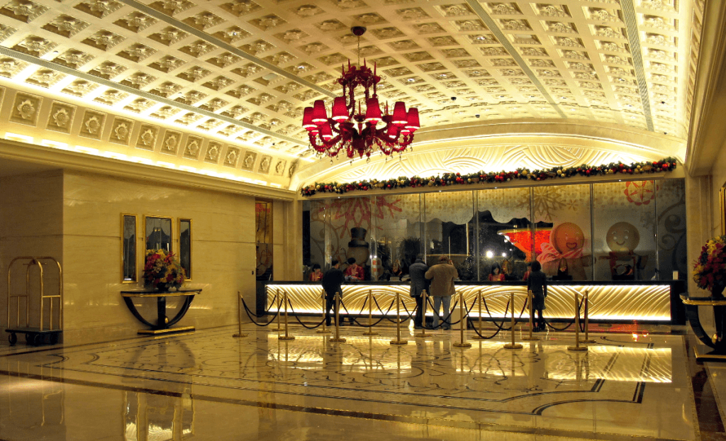 Interiorul Hotelului  Galaxy Macao